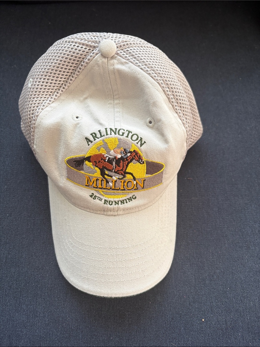 Source Unknown Beige Arlington Million Mesh-Back Baseball Cap